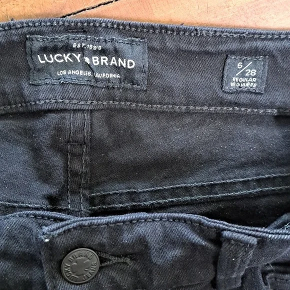Lucky Brand Women's Black Jeans Sweet Straight Size 6/28 - Picture 9 of 11